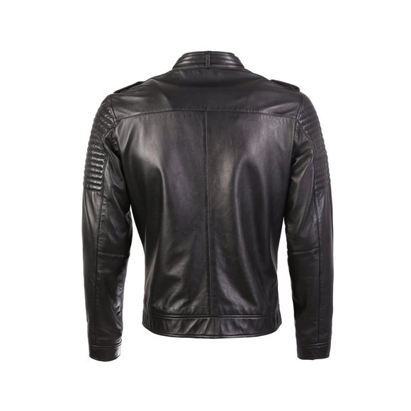 WILCON MEN'S RACING LEATHER JACKET - Picture 4 of 4